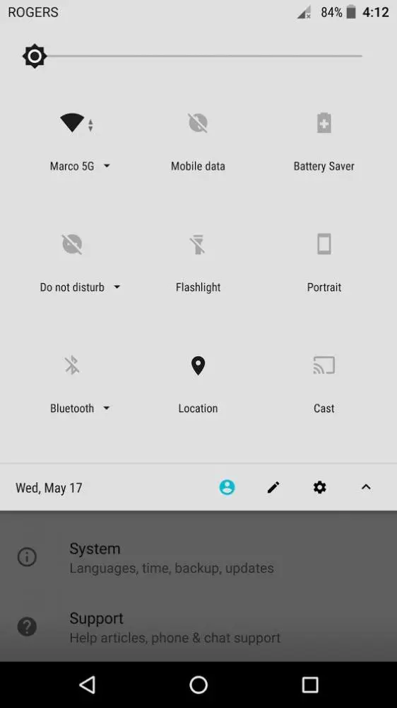 Скриншоты Android O с Nexus 6P