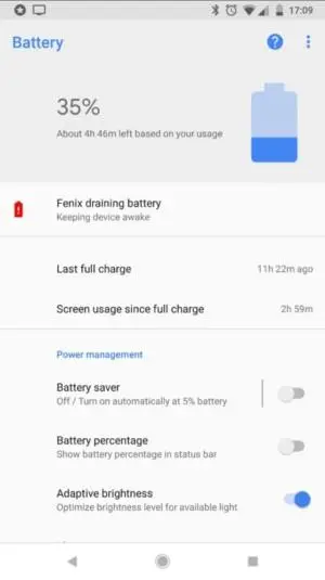 Android 8.1 просигналит, если аккумулятор страдает от приложения