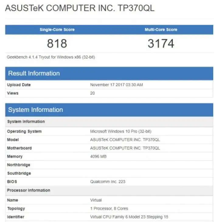 Первые ноутбуки на процессоре Qualcomm пока не слишком производительны