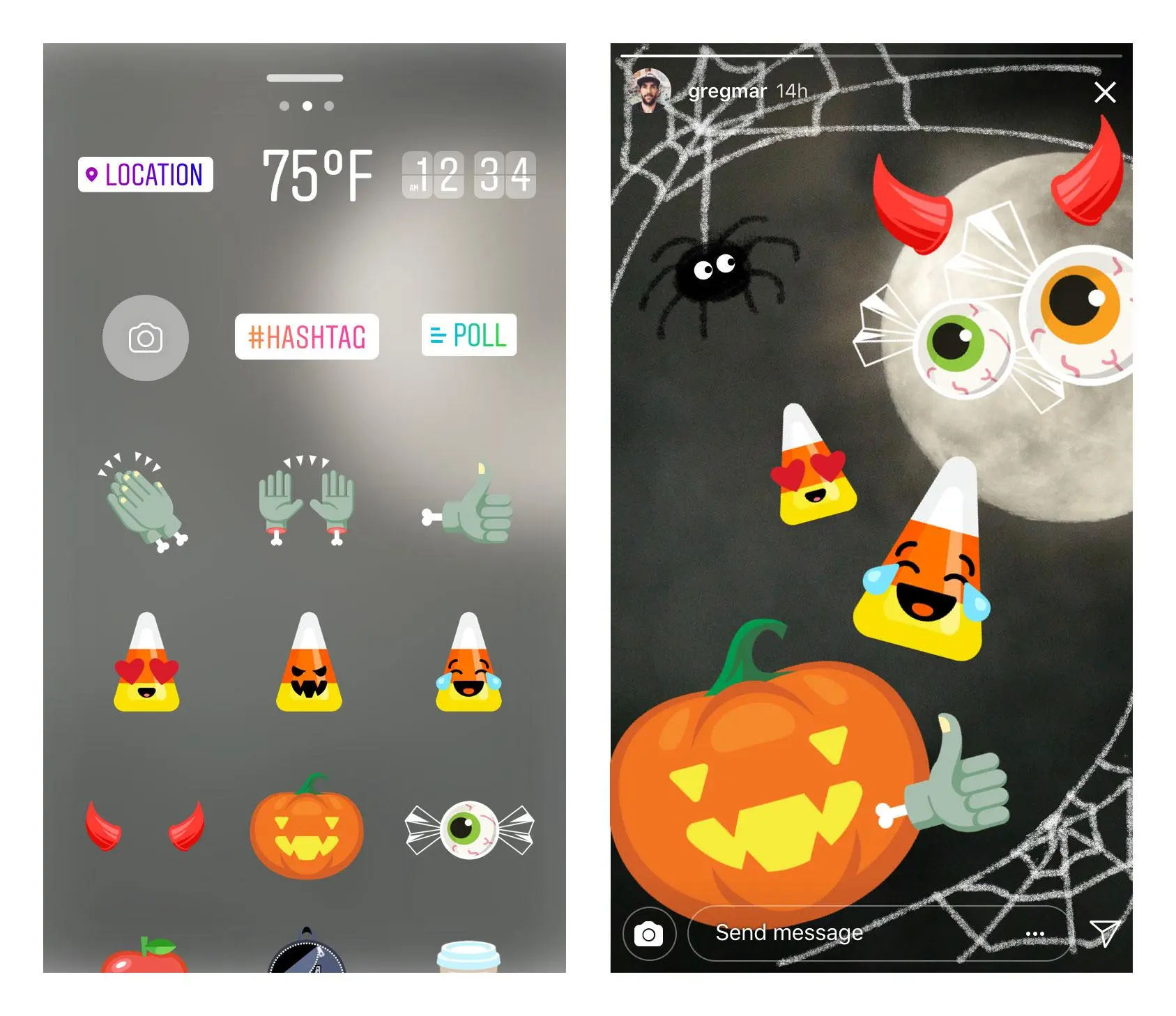 Instagram приготовился к Helloween