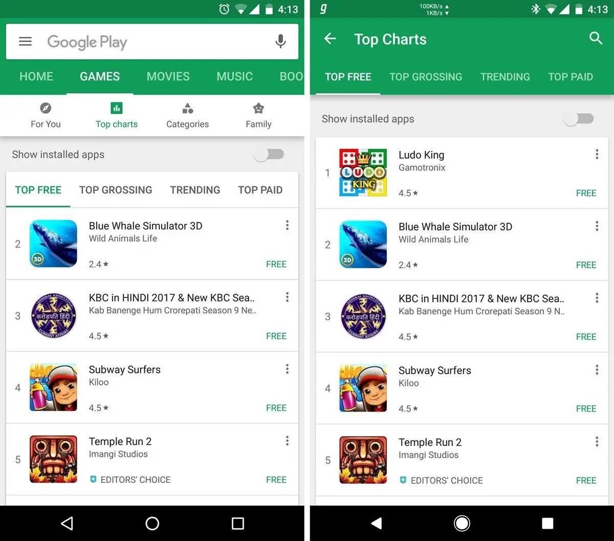 Google снова меняет Play Store