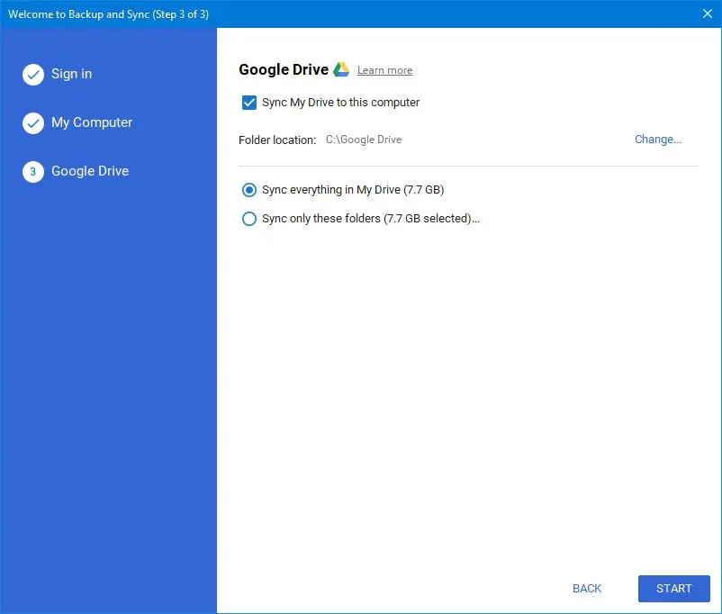 Настраиваем синхронизацию ПК с облаком с помощью Google Backup and Sync