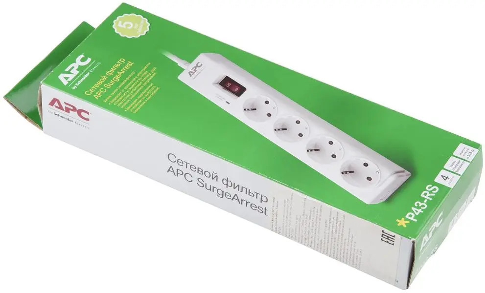 Обзор сетевых фильтров APC by Schneider Electric: АРС Р43-RS, АРС PM5U-RS, 