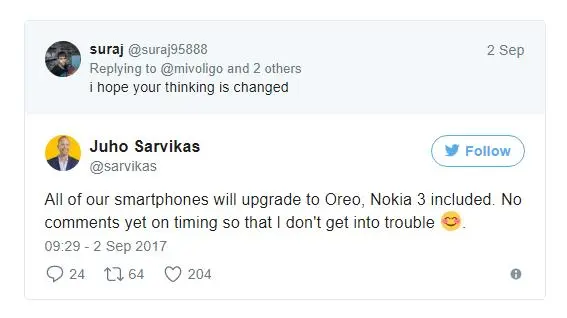 Все смартфоны Nokia обновятся до Android Oreo
