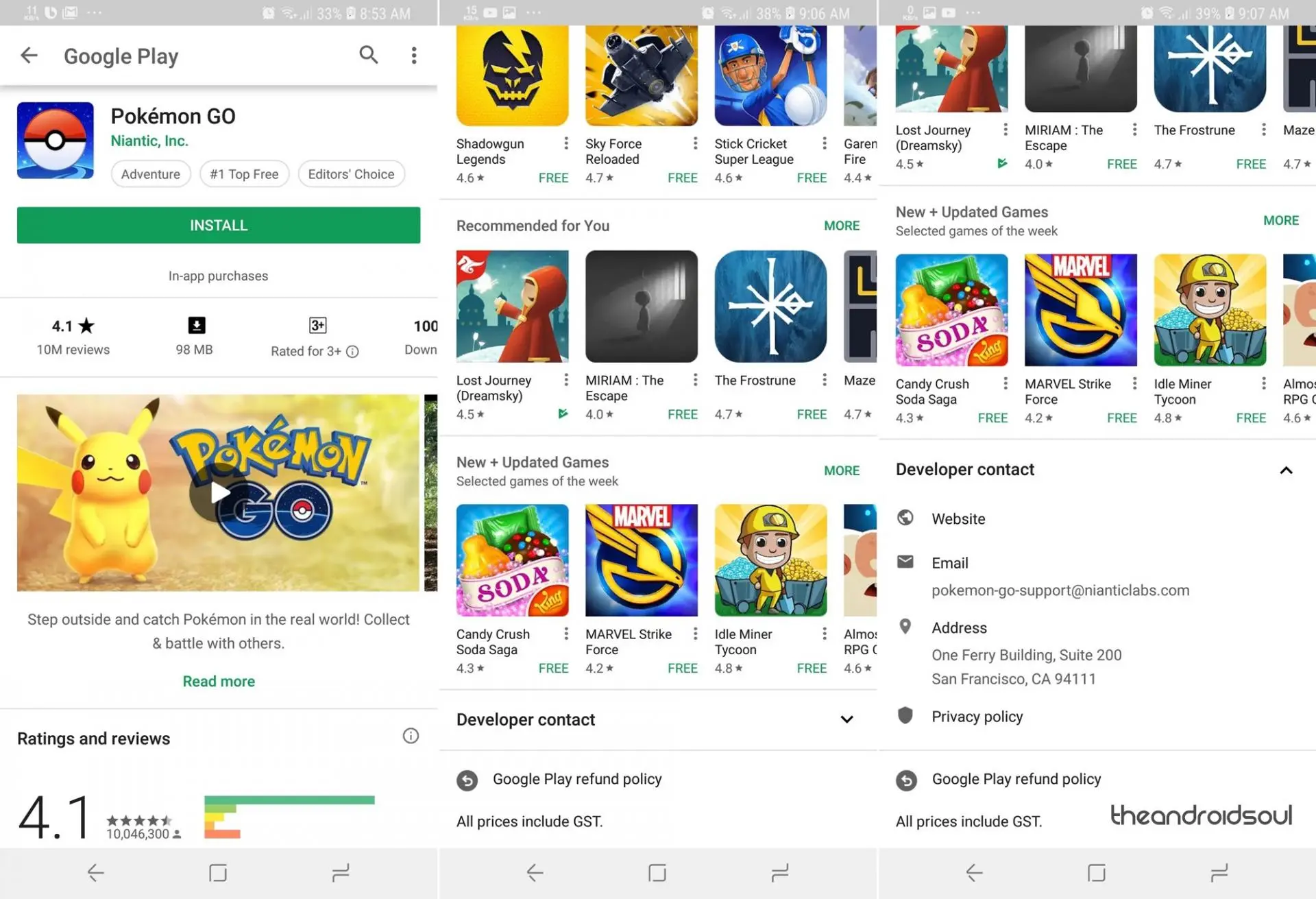 Обновление Play Store до версии 9.5.09 и список изменений