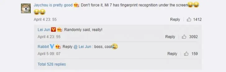 Xiaomi Mi 7 получит сканер отпечатка пальца под стеклом экрана