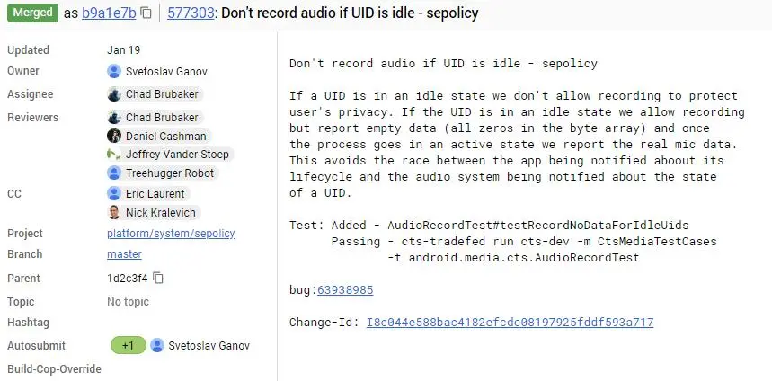 Android P не даст писать звук и изображение с камеры приложениям, работающим в фоне