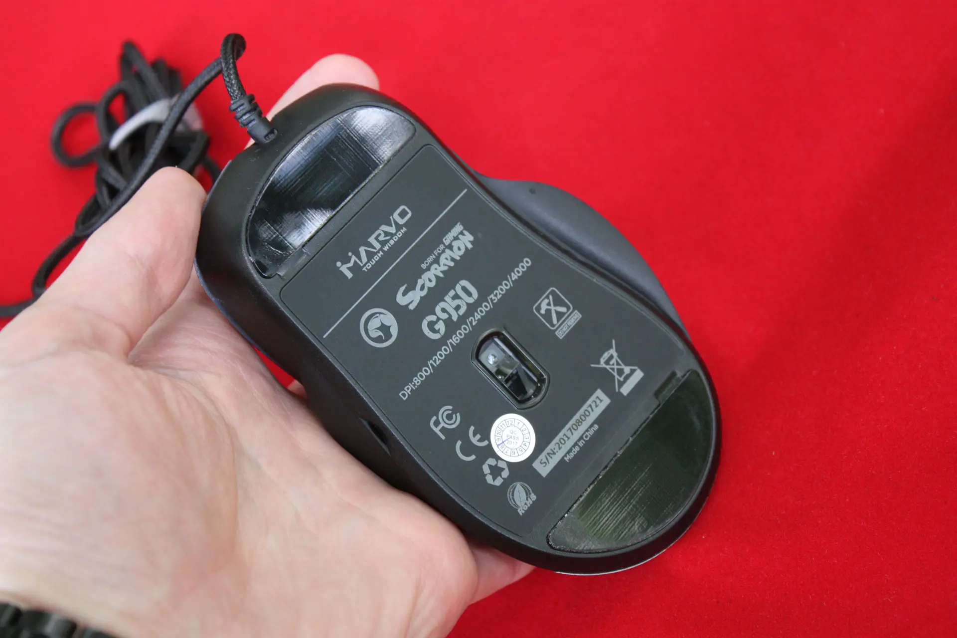 Обзор игровой мыши Marvo G950