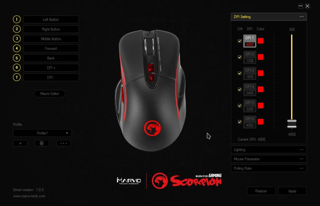 Обзор игровой мыши Marvo G950