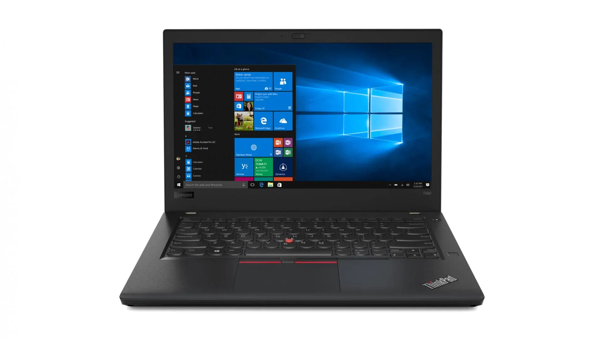 Lenovo анонсировала тройку ноутбуков ThinkPad: T480, T480s и T580 