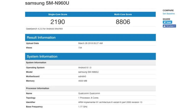 Последняя информация о готовящемся Galaxy Note 9