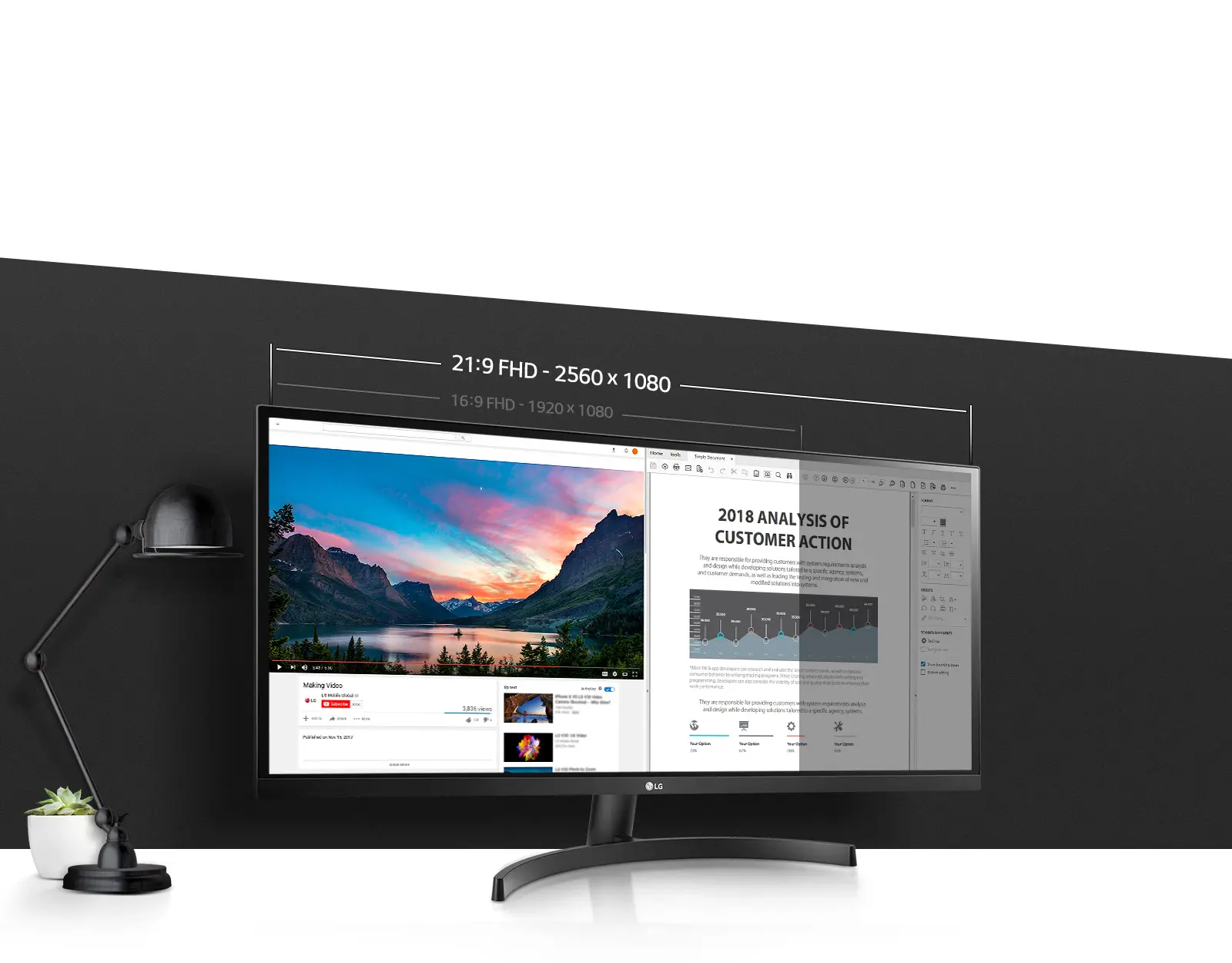 Ultrawide мониторы LG 29WK500 и LG 34WK500: чёткость изображения и многозадачность