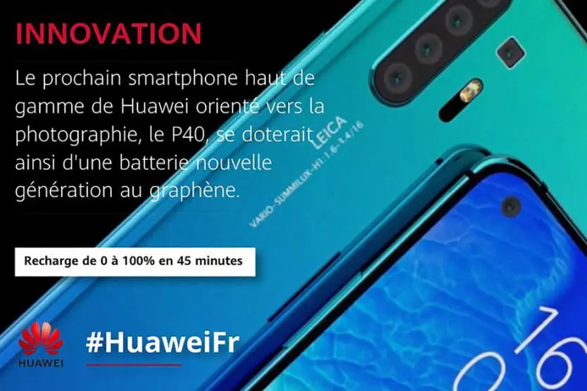 Графеновой батареи в Huawei P40 не будет. Официально опровергли