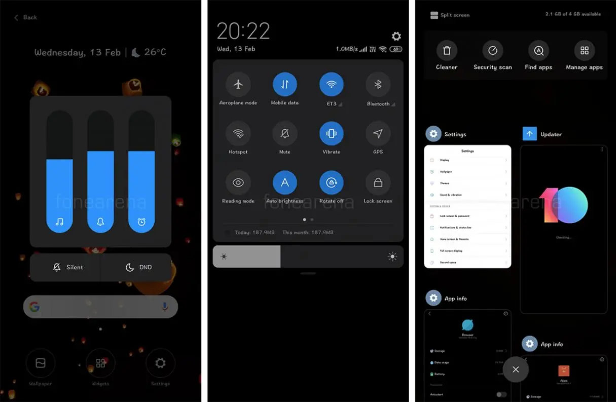 В Xiaomi MIUI 10 появилась тёмная тема оформления