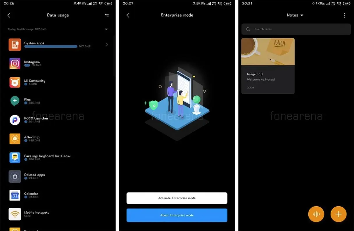 В Xiaomi MIUI 10 появилась тёмная тема оформления
