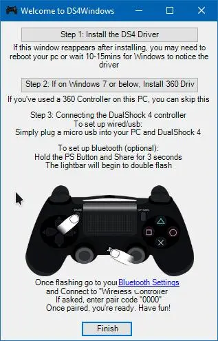 Как подключить контроллер от PS4 к PC?