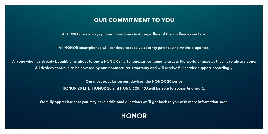 Honor официально рассказывает об обновлениях смартфонов до Android Q