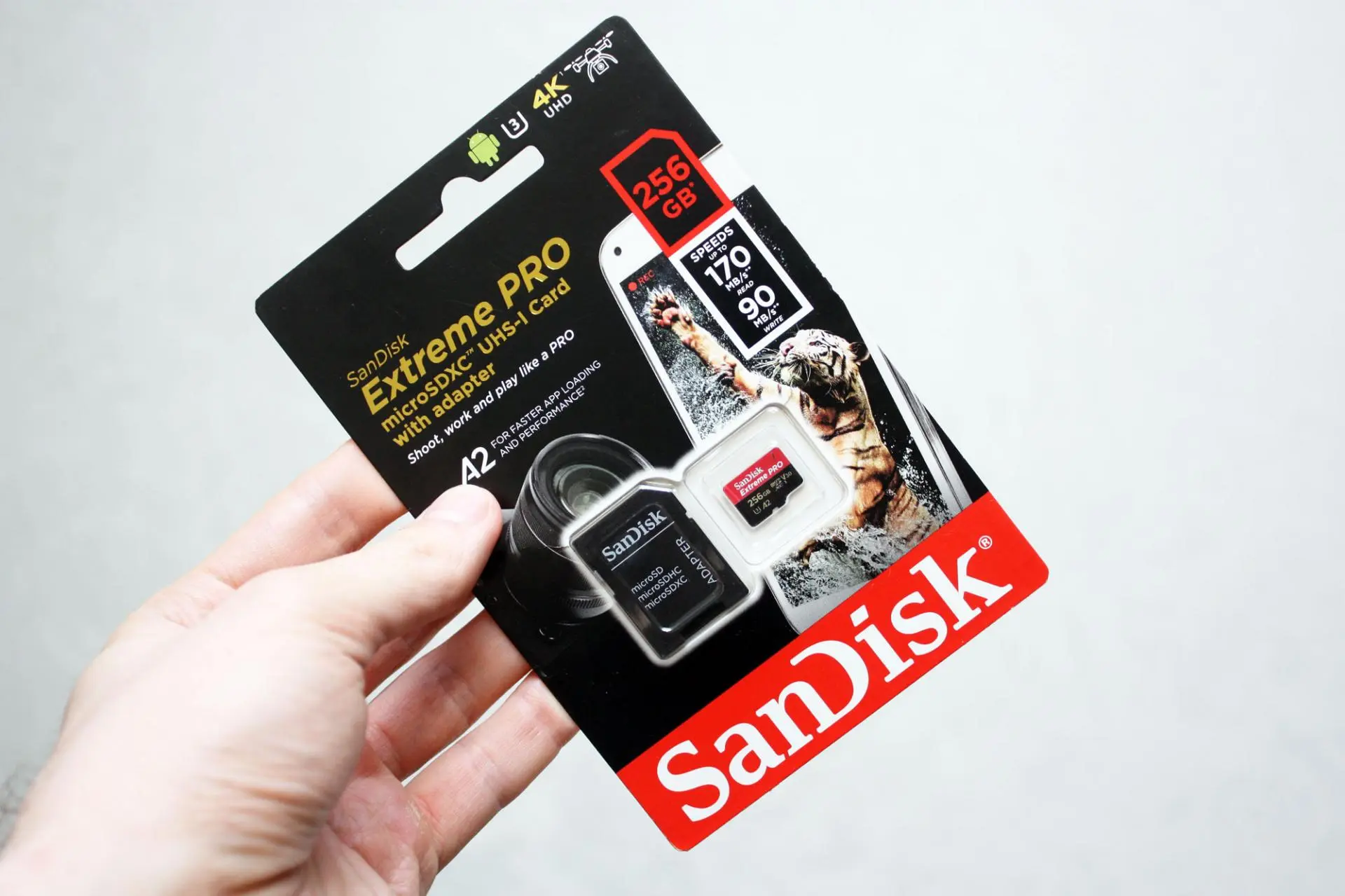 Обзор карты памяти SanDisk Extreme Pro microSDXC Class 10 UHS Class 3 V30 A2 170MB/s 256GB