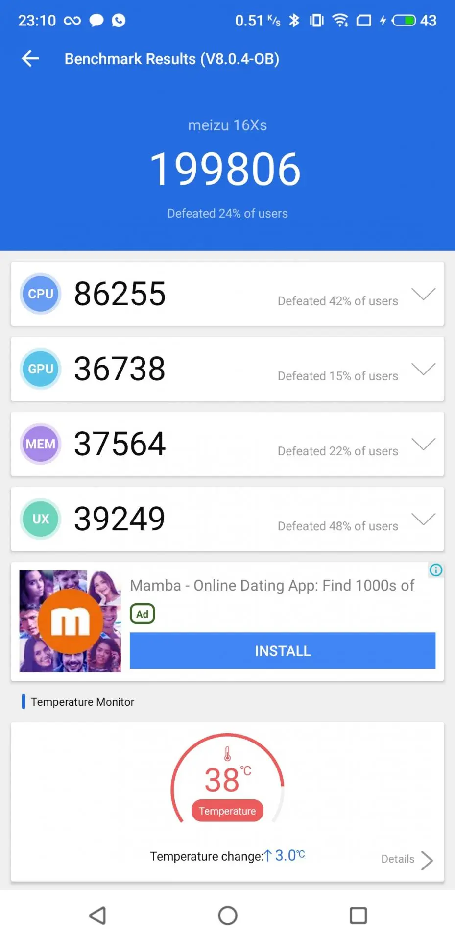 Обзор смартфона Meizu 16xs