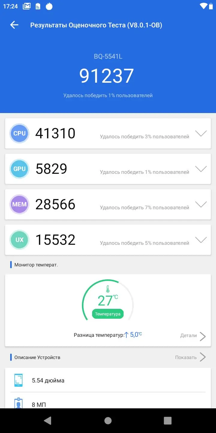 Обзор защищённого смартфона BQ Shark Rush (5541L)