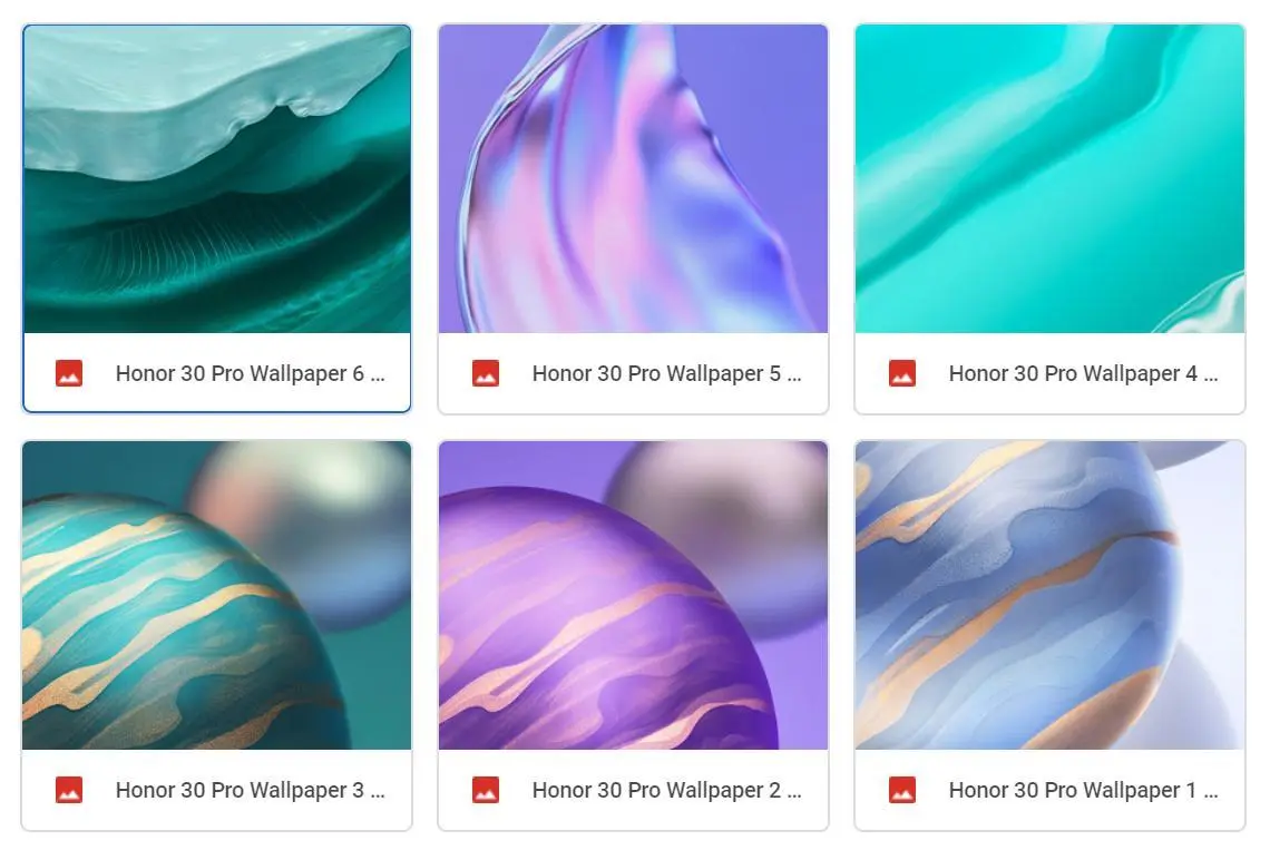 Обои со смартфона Honor 30 уже доступны для скачивания