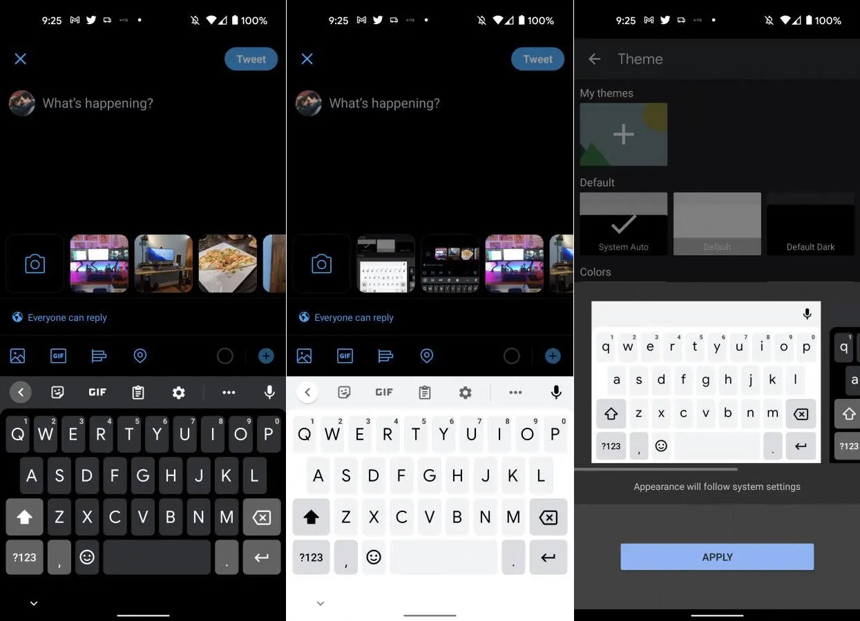 Клавиатура GBoard обновляется и меняет внешний вид
