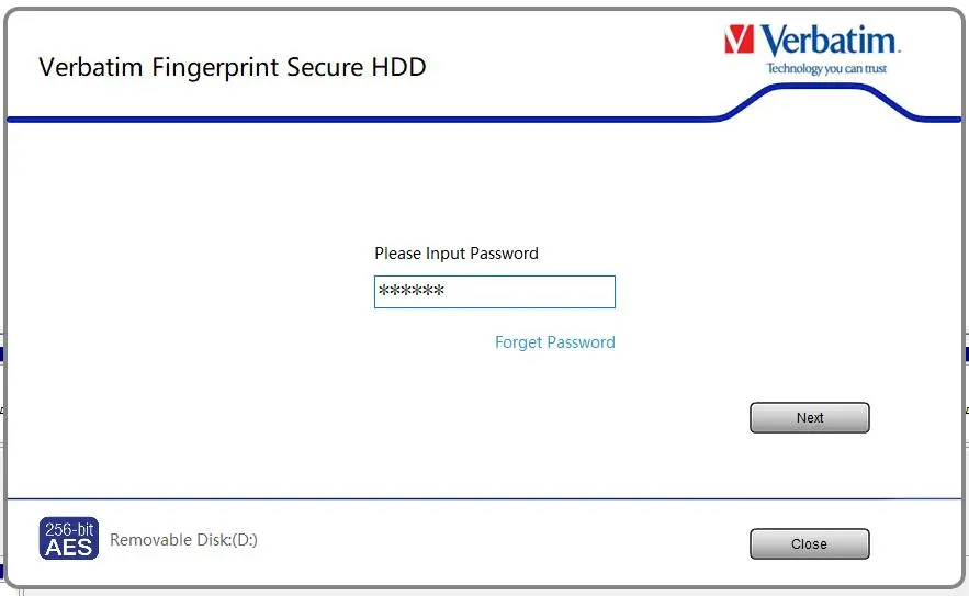 Обзор внешнего жёсткого диска Verbatim Fingerprint Secure Hard Drive