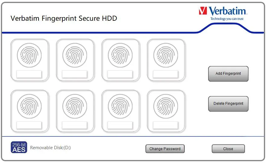 Обзор внешнего жёсткого диска Verbatim Fingerprint Secure Hard Drive