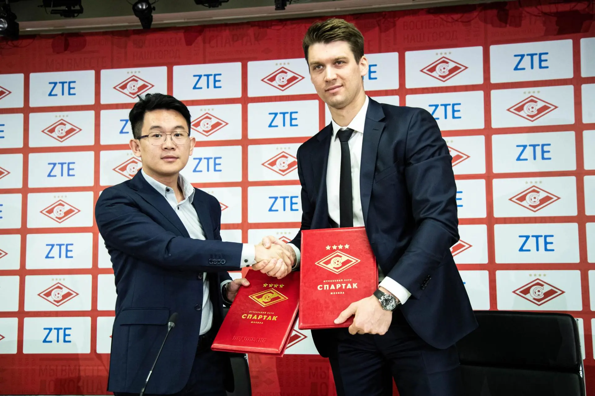 Подписание договора о сотрудничестве между ZTE и Спартак-Москва 