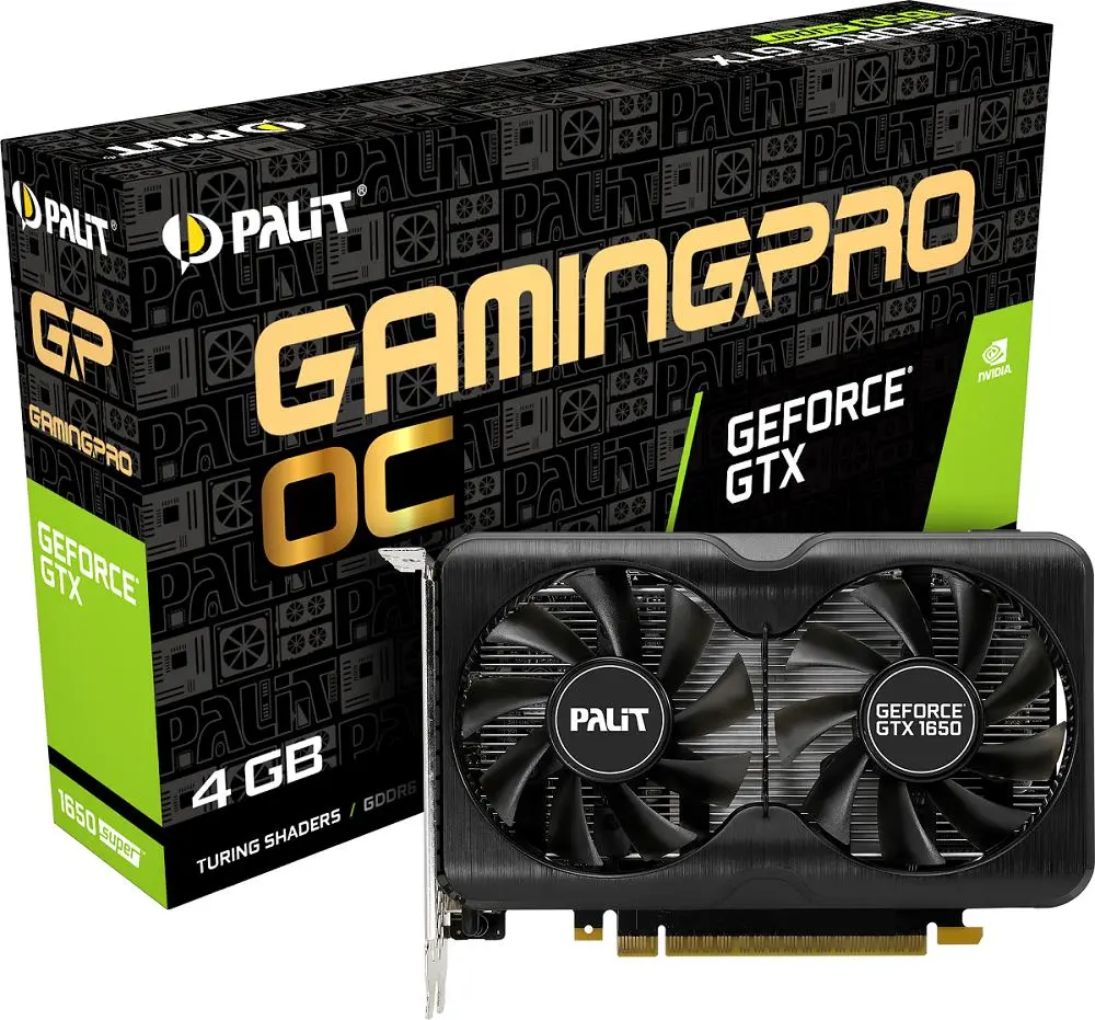 В новых картах Palit GeForce GTX 1650 SUPER GamingPro два вентилятора на борту