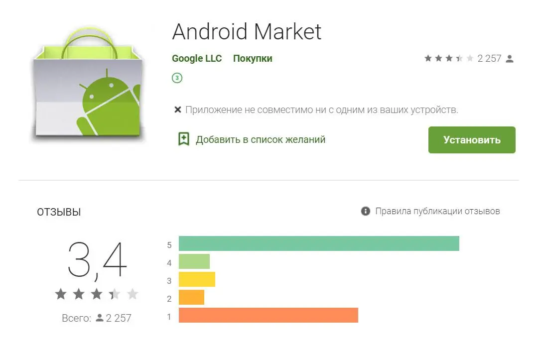 Android Market можно до сих пор скачать из Google Play Store