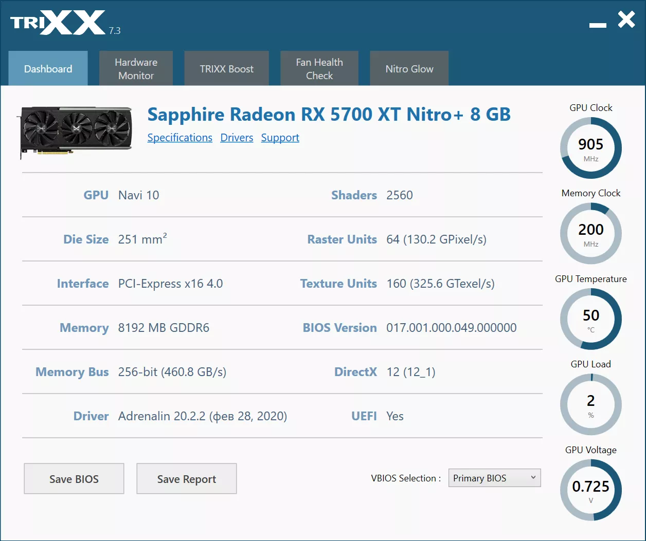 Тест-драйв видеокарты Sapphire Nitro+ Radeon RX 5700 XT Special Edition 8GB