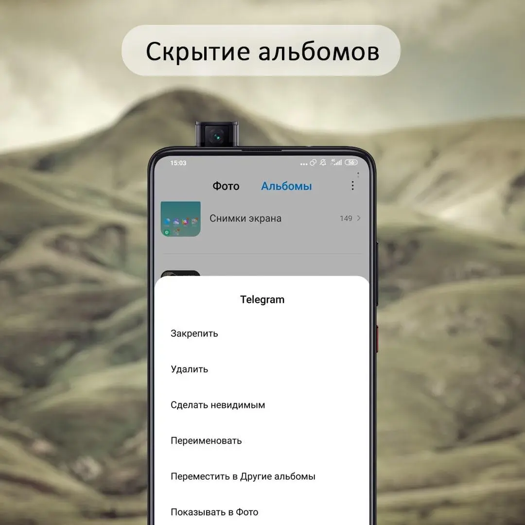 Как на Xiaomi скрыть выбранные фото и альбомы?