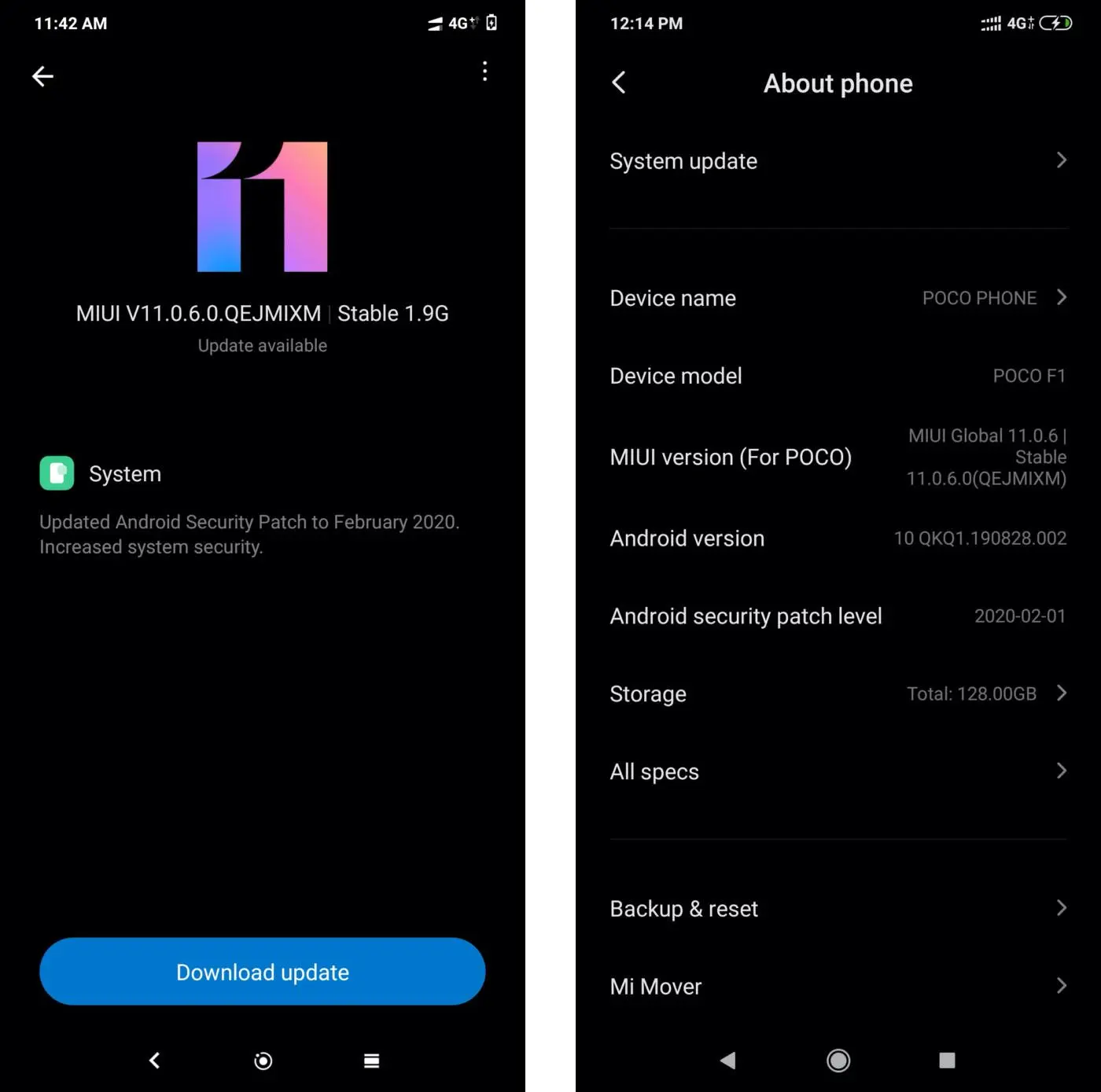 Xiaomi Poco F1 начинает получать Android 10 и стабильную MIUI 11