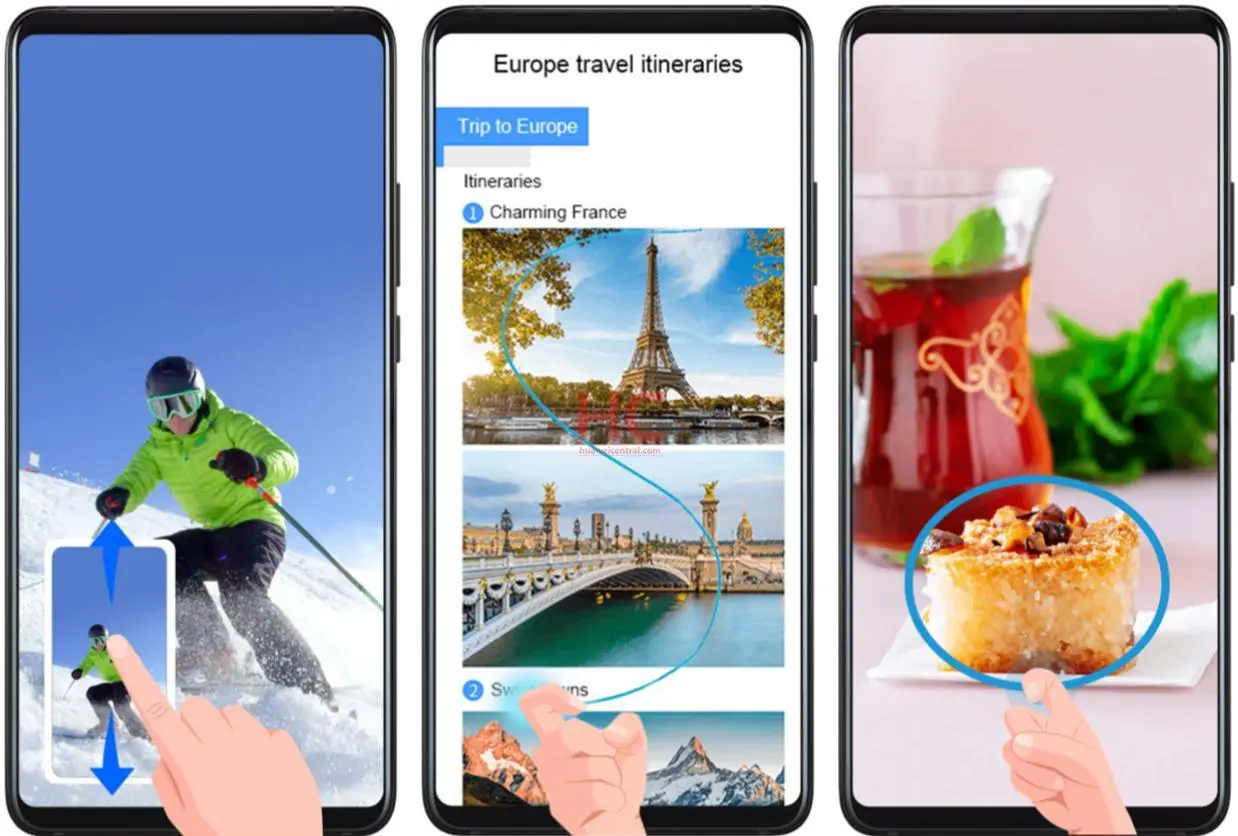 Huawei обновляет 6 смартфонов, вводя новые жесты управления