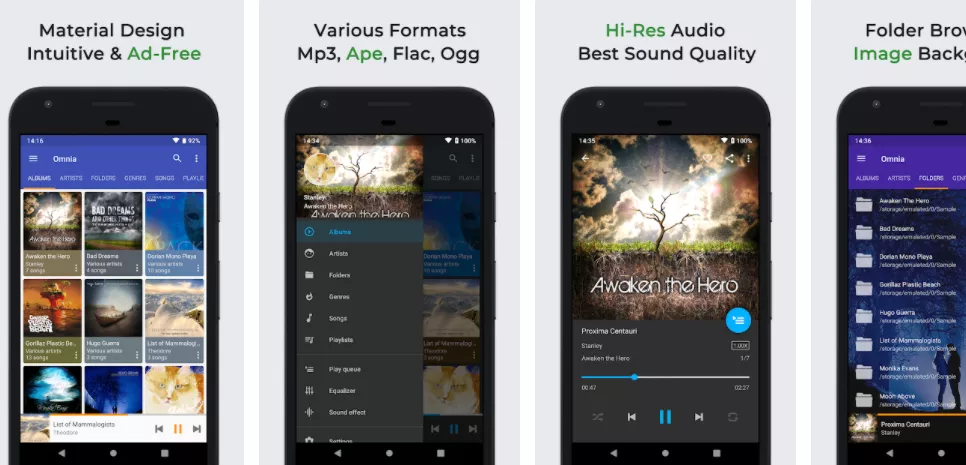 8 лучших приложений музыкальных плееров на Android