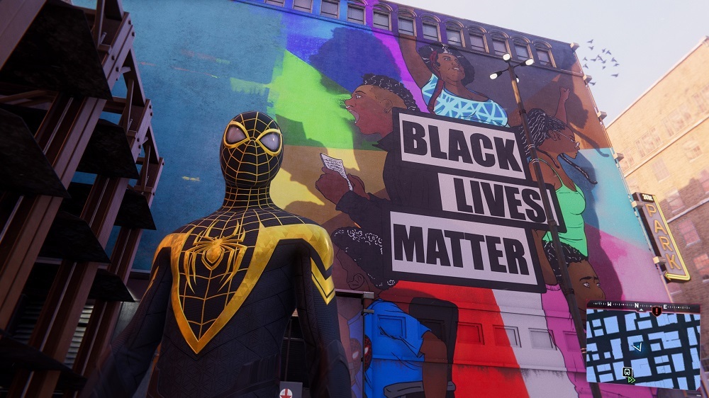 Политика в играх. В игре про Человека-паука появилось движение Black Lives Matter