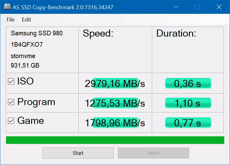 Тест-драйв SSD Samsung 980 1000 GB MZ-V8V1T0BW