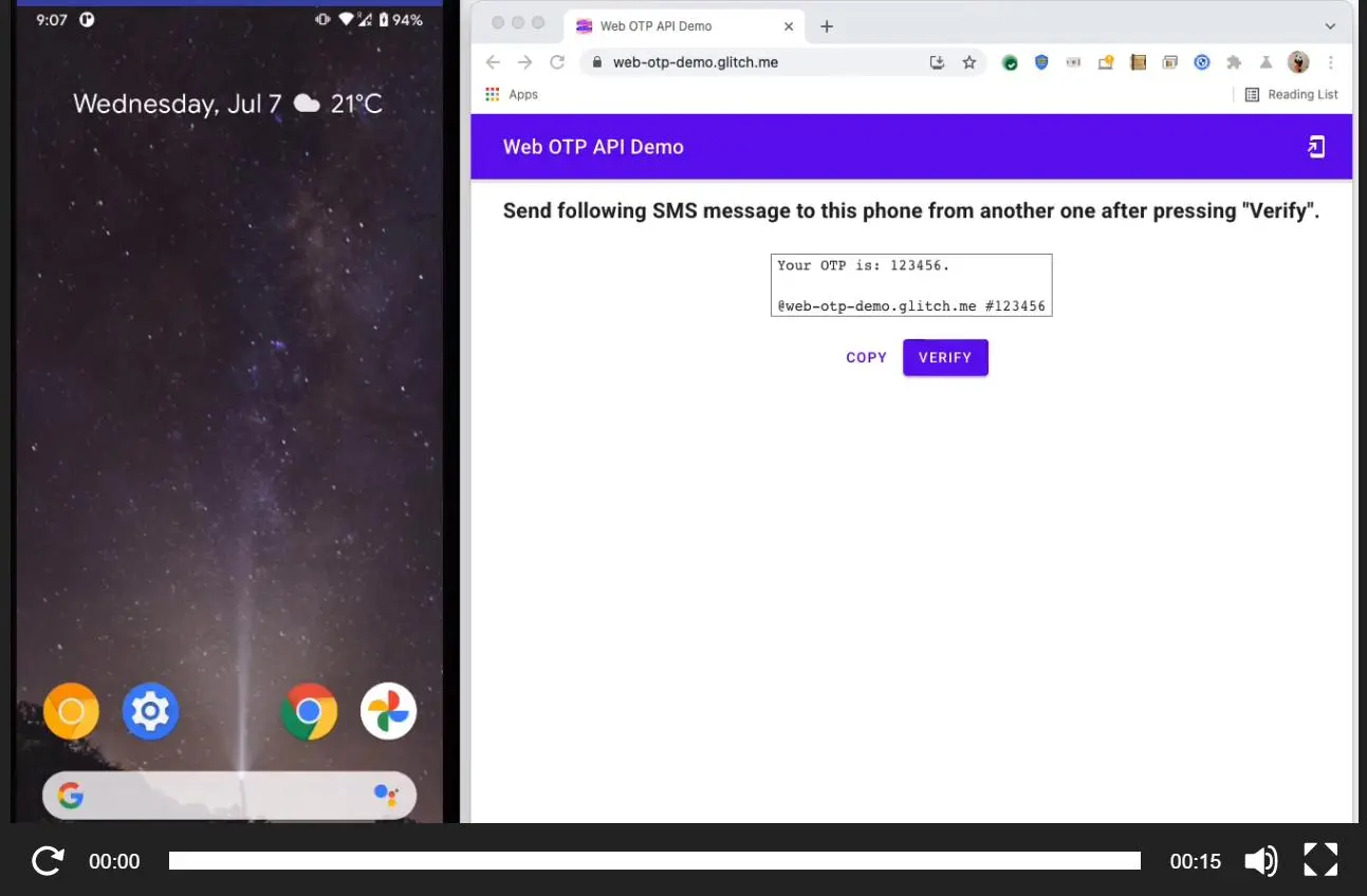 В Google меняют логику одноразовых sms
