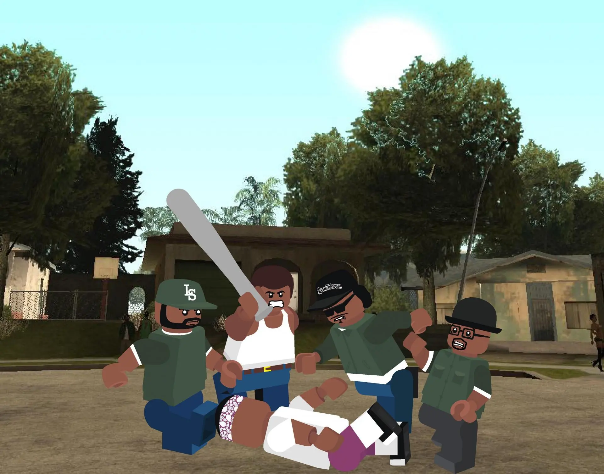 Как бы выглядела GTA: San Andreas, если бы ее разработкой занимались авторы LEGO 
