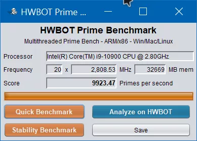 Тест-драйв процессора Intel Core i9-10900