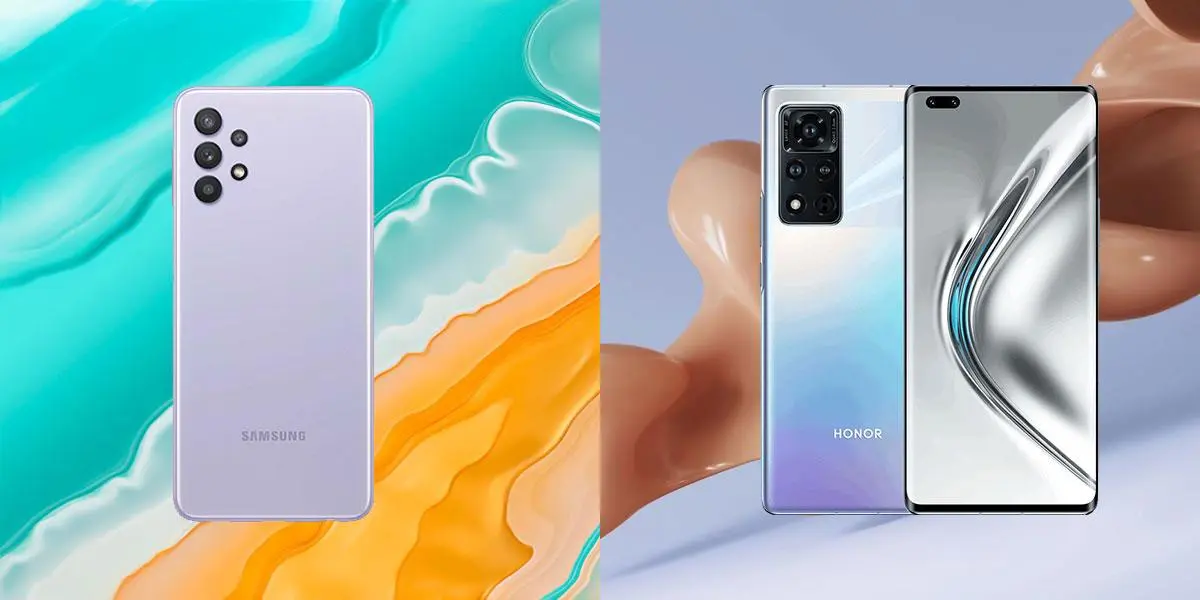 Обои из смартфонов Samsung Galaxy A32 и Honor V40 уже можно скачать