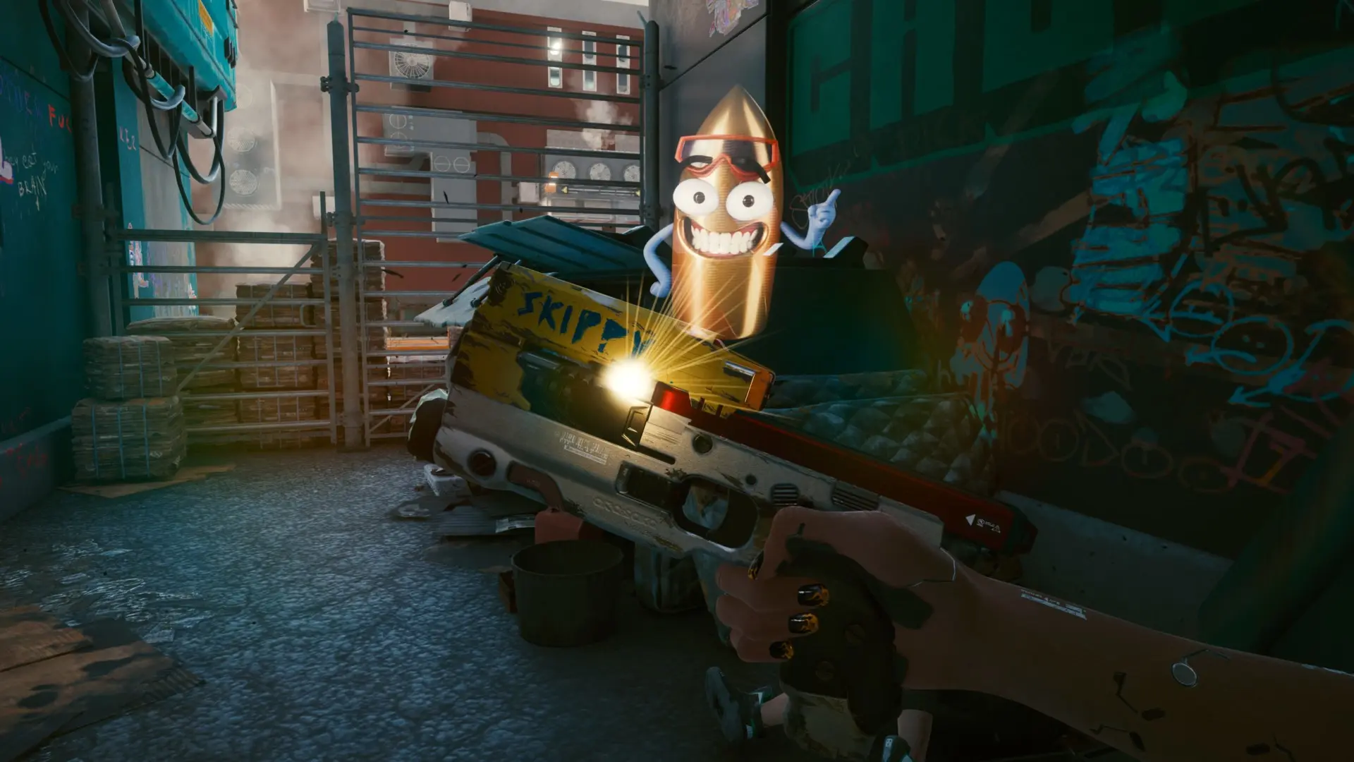 Энтузиасты создали говорящий пистолет Cyberpunk 2077