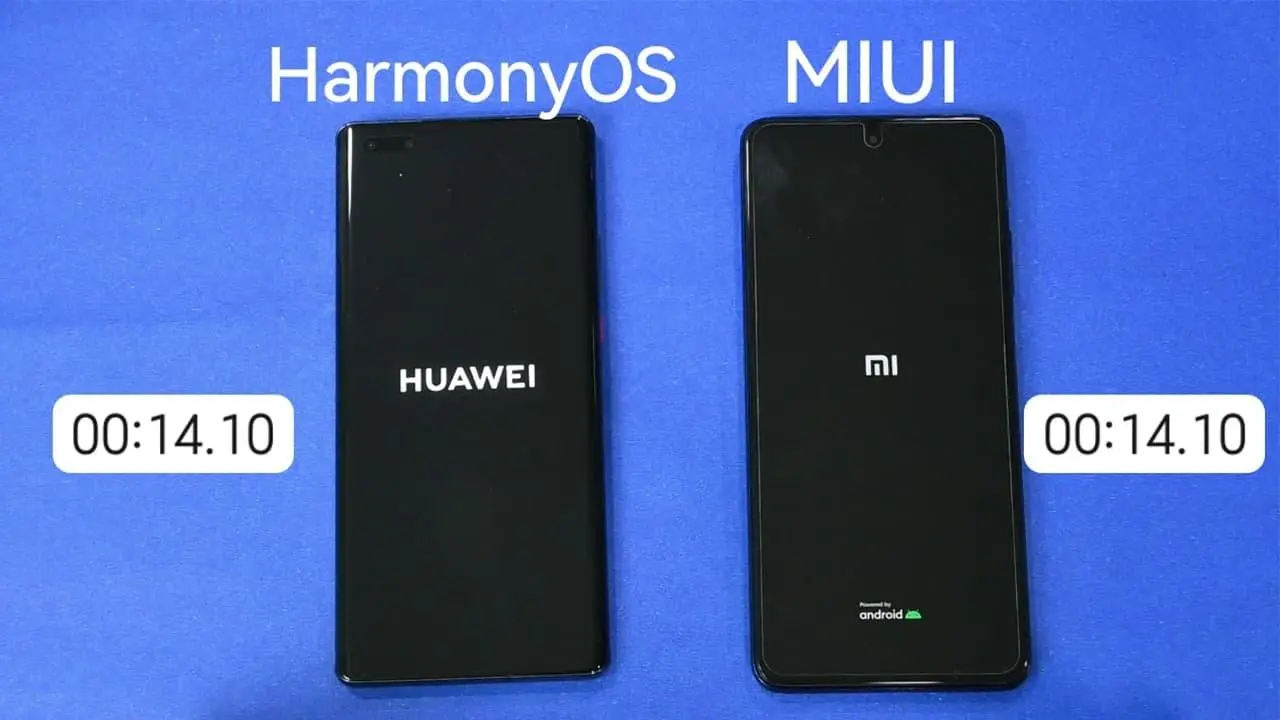 Harmony OS 2.0 сравнили с MIUI 12.5 по скорости загрузки