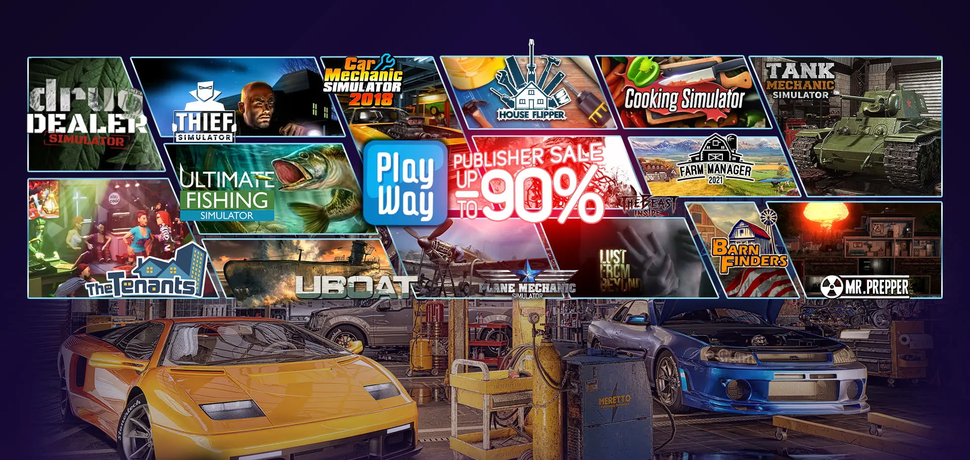 В Steam началась распродажа игр в жанре симулятор. Скидки до 90%, цены от 16 рублей