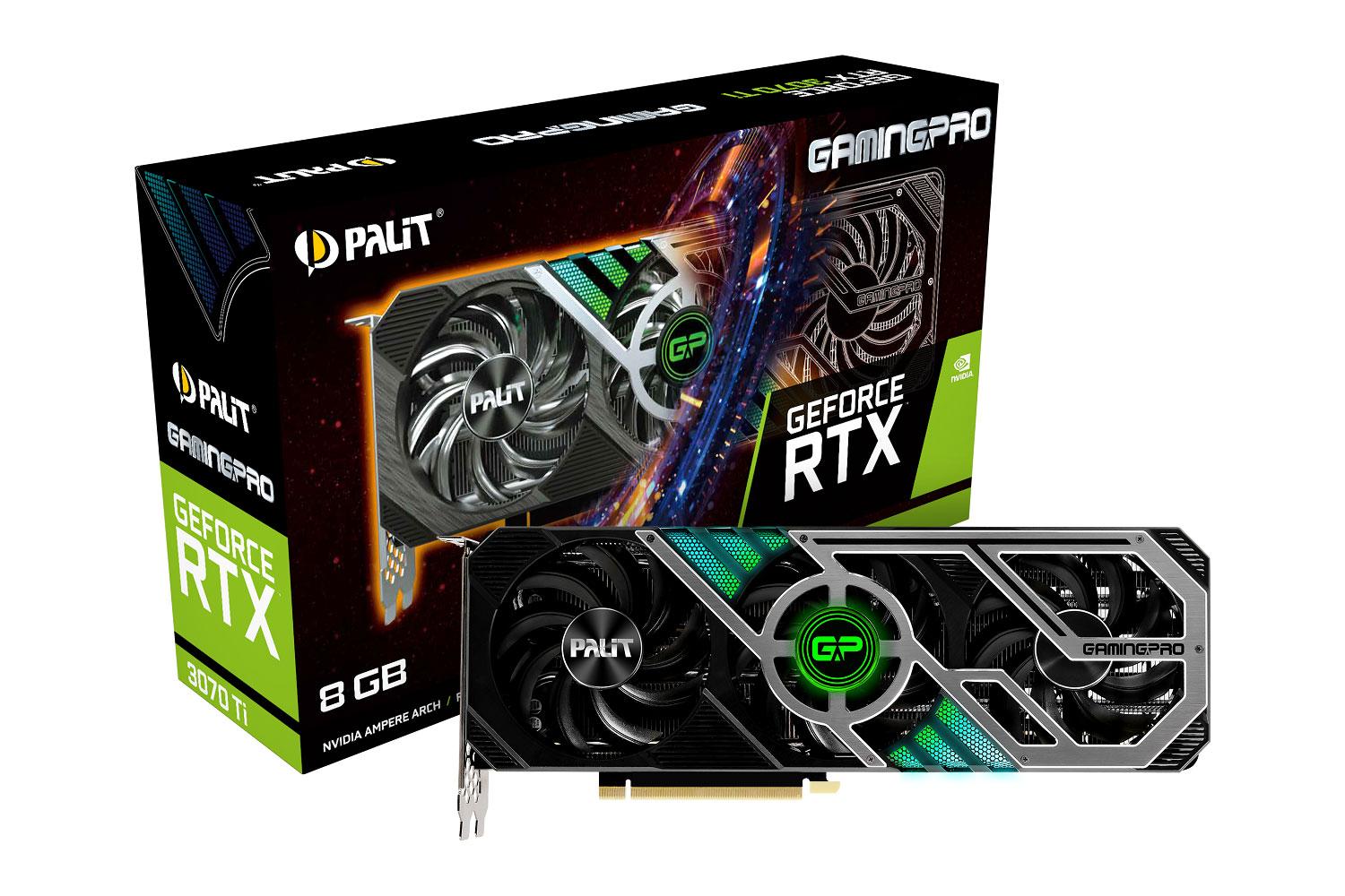 Palit GeForce RTX 3080 Ti/RTX 3070 Ti поступают в продажу