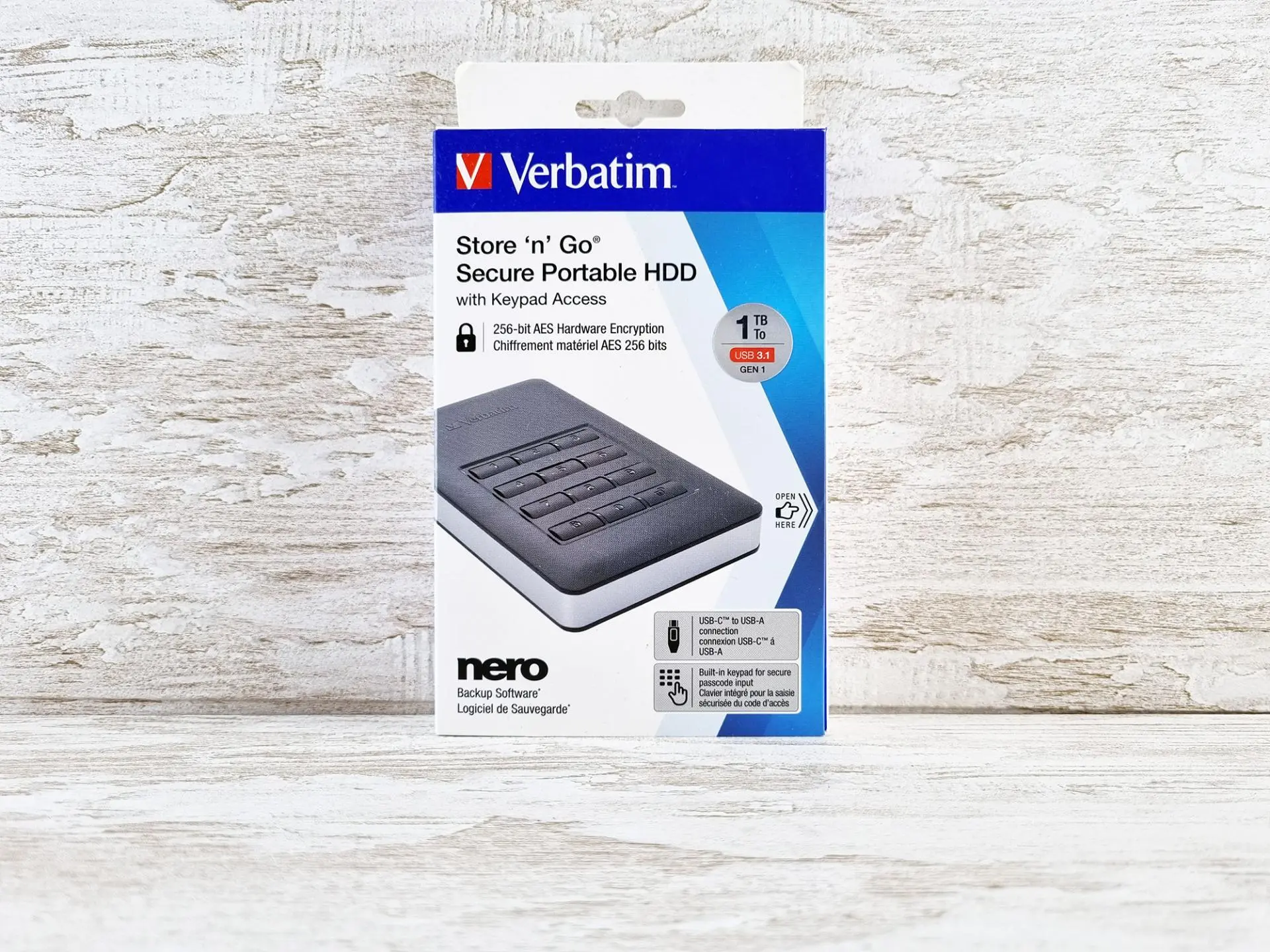 Тест-драйв портативного жёсткого диска Verbatim Store n Go Secure 53401