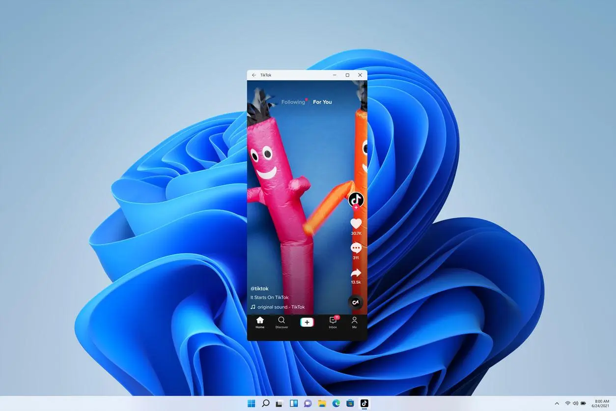 Windows 11 даст запускать Android-приложения на ПК