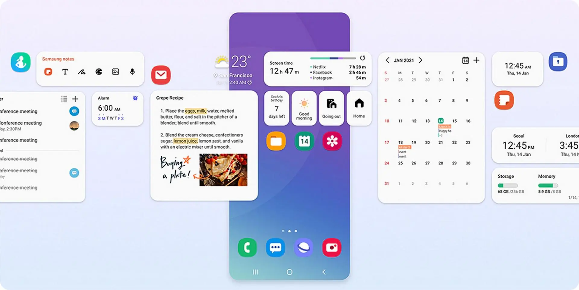56 смартфонов Samsung могут получить One UI 4.0 и Android 12