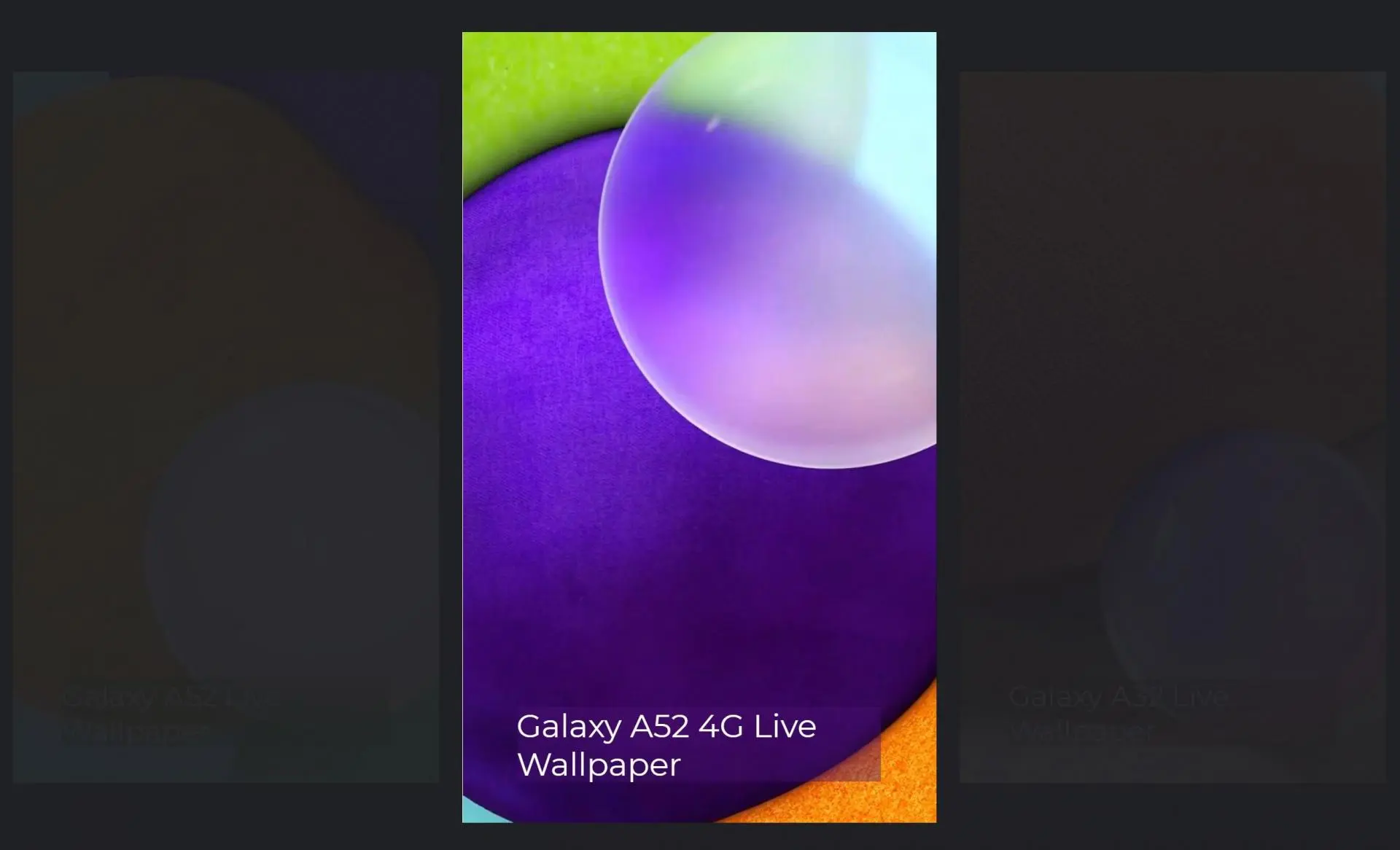Живые обои со смартфонов Samsung Galaxy A82, A72, A52 доступны для скачивания